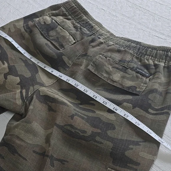 SANCTUARY X Anthropologie Discoverer Linen Camo Cargo Pants Size XS - Picture 11 of 16